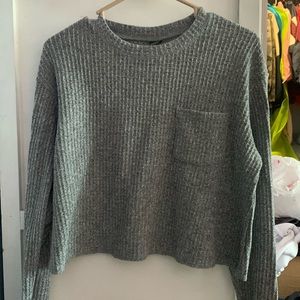 Grey loose fit sweater